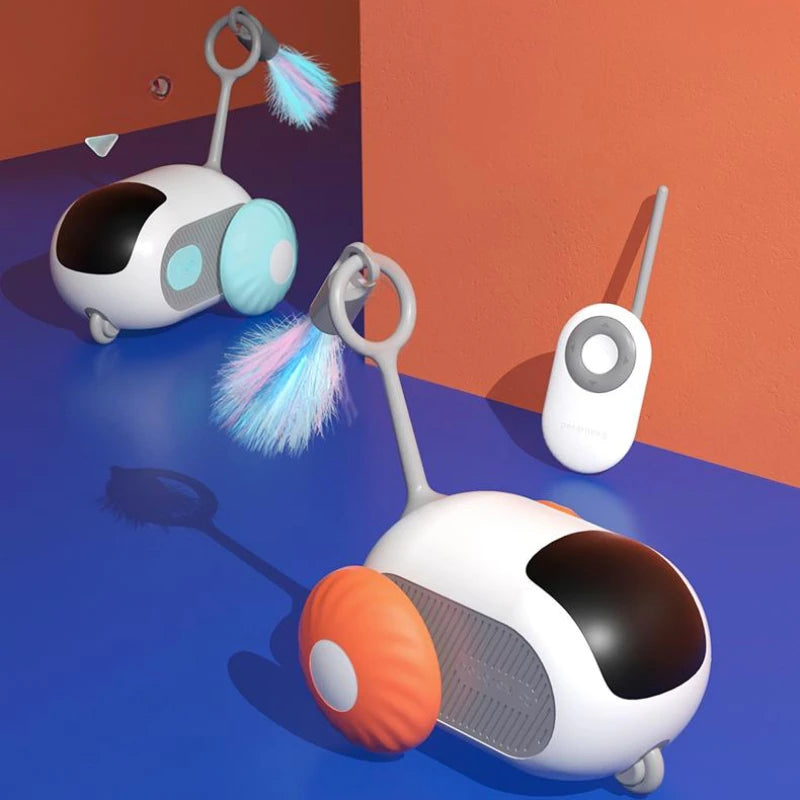 Remote Control Interactive Pet Car Toy – Smart Motion Moving Dog & Cat Toy | USB Rechargeable Chase & Play Entertainment Pet Gadget