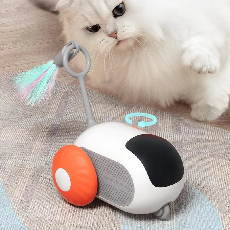 Remote Control Interactive Pet Car Toy – Smart Motion Moving Dog & Cat Toy | USB Rechargeable Chase & Play Entertainment Pet Gadget