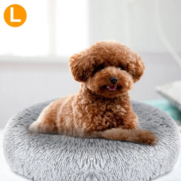 Soft Warm Fleece Pet Bed for Dogs & Cats (L Size) – Cozy Nest Sofa Cushion for Ultimate Comfort