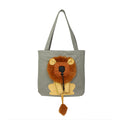 Soft Pet Carrier Bag (Lion Design) – Portable Breathable Travel Carrier for Cats & Small Dogs