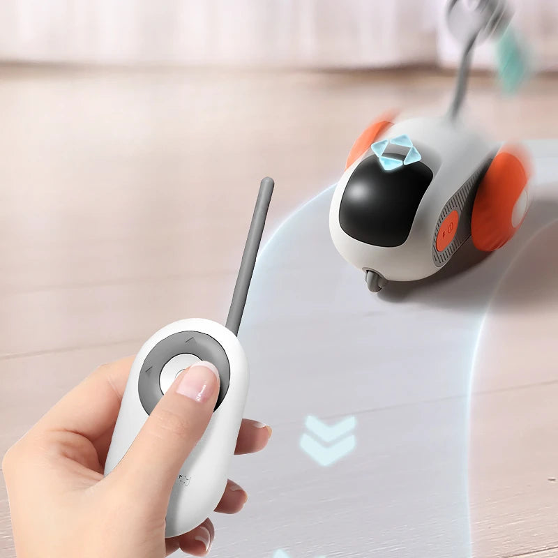 Remote Control Interactive Pet Car Toy – Smart Motion Moving Dog & Cat Toy | USB Rechargeable Chase & Play Entertainment Pet Gadget