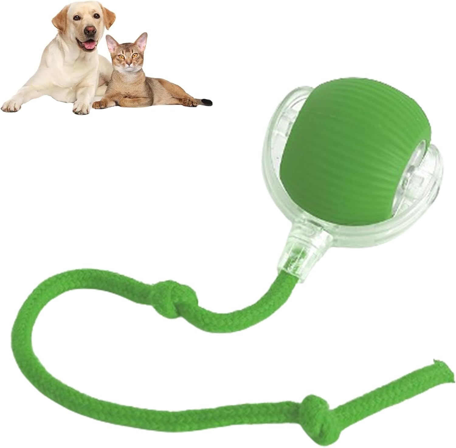 Interactive Rolling Ball for Dogs & Cats – Smart Automatic Moving Pet Toy | USB Rechargeable Motion Activated Chase Ball for Indoor Play