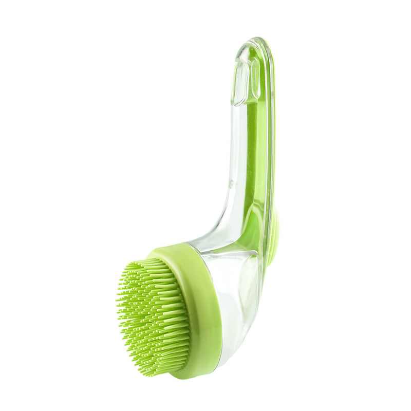 Long Handle Pet Bath Brush for Dogs & Cats – 2 in 1 Grooming & Cleaning Brush  Gentle Shampoo Massage Comb for Bath Time & Shedding Control