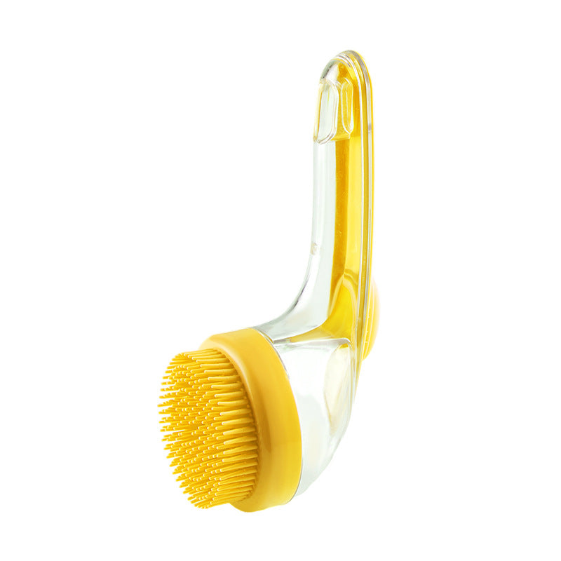 Long Handle Pet Bath Brush for Dogs & Cats – 2 in 1 Grooming & Cleaning Brush  Gentle Shampoo Massage Comb for Bath Time & Shedding Control